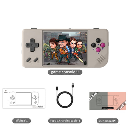 ANBERNIC RG28XX Retro Handheld Game Console 2.83-Inch IPS Screen Linux OS 64GB(Transparent Black) - Pocket Console by ANBERNIC | Online Shopping UK | buy2fix