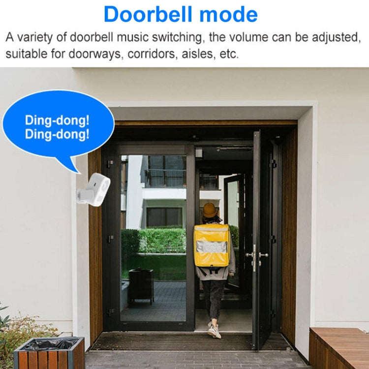 N911P Intelligent Infrared Sensor Recordable Doorbell Welcome Voice Prompt Loudspeaker - Sensor Doorbell by buy2fix | Online Shopping UK | buy2fix