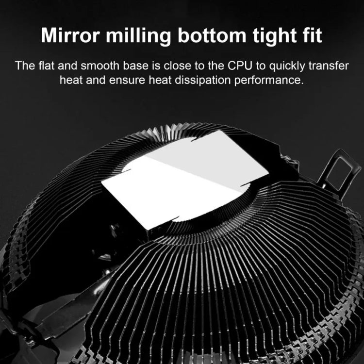 COOLMOON CPU Cooler Desktop Computer Auto Color Change Multi-Platform Mute Cooling Fan(Colorful Fine Aperture) - Fan Cooling by COOLMOON | Online Shopping UK | buy2fix