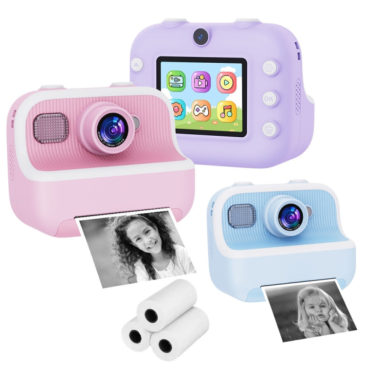 M8 2.4-Inch 1080P HD 2400W Pixel Dual-Camera Children Thermal Printing Camera, Color: Pink+32GB - Children Cameras by buy2fix | Online Shopping UK | buy2fix