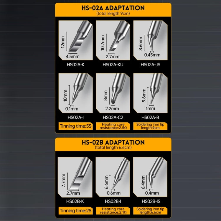 FNIRSI Portable Constant Temperature Soldering Iron Set, Model: HS-02B Standard K - Soldering Iron Set by FNIRSI | Online Shopping UK | buy2fix