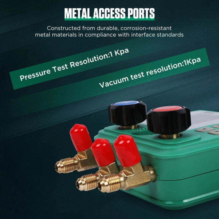 11pcs / Set DUOYI DY523 Automotive Vacuum Pressure Gauge Liquid Charge Fluorine Repair Electronic Refrigerant Meter - Electronic Test by DUOYI | Online Shopping UK | buy2fix