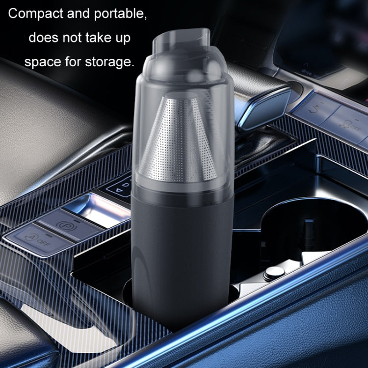 3 in 1 Mini Wireless Charging Handheld Car Vacuum Cleaner(Stainless Steel Filter Black) - Vacuum Cleaner by buy2fix | Online Shopping UK | buy2fix