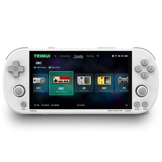 Trimui Smart Pro 4.96 Inch IPS Screen Handheld Game Console Open Source Linux System 128G(White) - Pocket Console by Trimui | Online Shopping UK | buy2fix