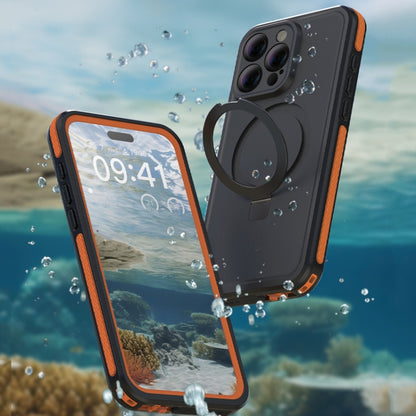 For IPhone 15 Pro Max TELESIN P4-WTP-02 IP68 Waterproof Case Dustproof Diving Magsafe Magnetic Protective Case - iPhone 15 Pro Max Cases by TELESIN | Online Shopping UK | buy2fix