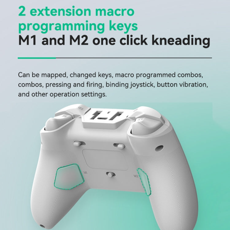 Z03 Wireless Bluetooth Game Controller For Switch / IOS / Android / PC / PS3 / PS4, Spec: Star White+Bracket - Gamepads by buy2fix | Online Shopping UK | buy2fix