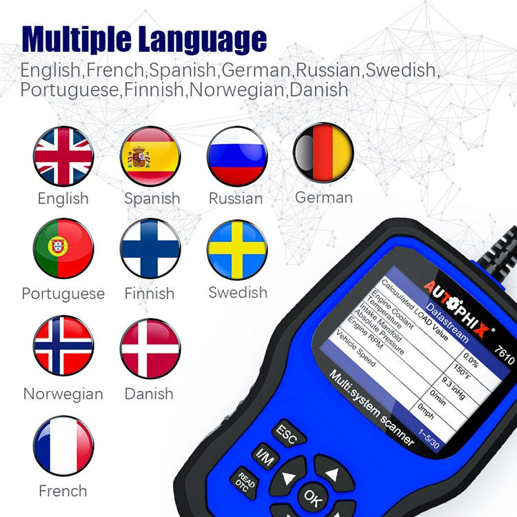 AUTOPHIX 7610 OBD2 Scan Diagnostic Tool Full System Maintenance And Repair Detector - Electronic Test by AUTOPHIX | Online Shopping UK | buy2fix