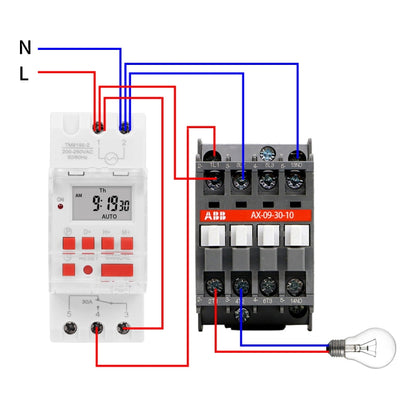 SINOTIMER TM919B-1 110V 30A Programmable Digital Timer Switch Automatic Cycle Timing Controller - Switch by SINOTIMER | Online Shopping UK | buy2fix