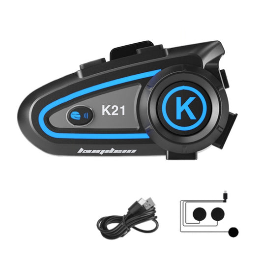 KUQIBAO Motorcycle Helmet Long-lasting Waterproof Bluetooth Headset with Light(Soft Microphone) - Motorcycle Walkie Talkie by KUQIBAO | Online Shopping UK | buy2fix