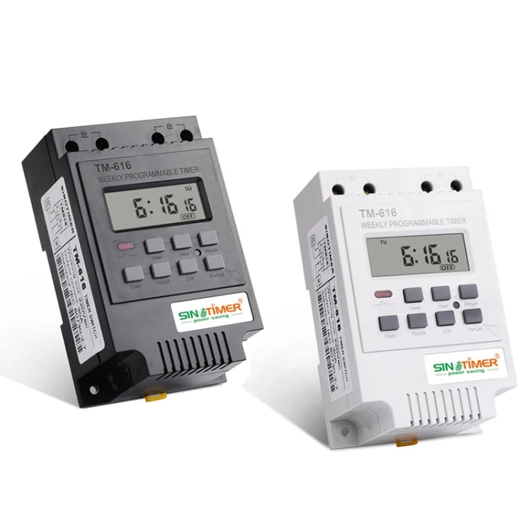 SINOTIMER TM616W-2 220V 30A Weekly Programmable Digital Timer Switch Relay Control - Switch by SINOTIMER | Online Shopping UK | buy2fix