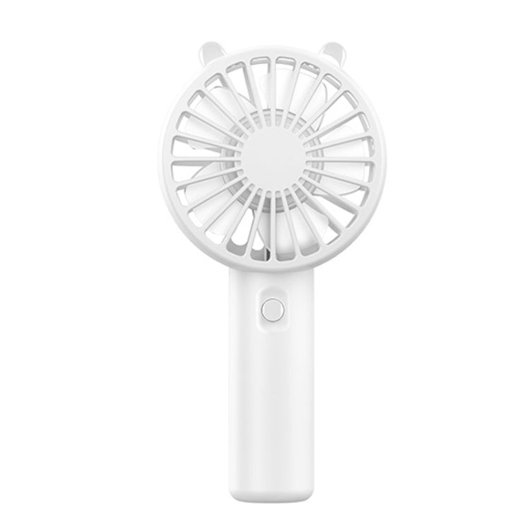 Mini USB Handheld Fan Rechargeable Portable Desktop Phone Holder(White) - Electric Fans by buy2fix | Online Shopping UK | buy2fix