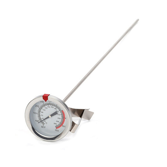 20cm Long Stem Stainless Steel Thermometer with Pot Clip for Frying, Cooking, Turkey, Food, Milk - Cooking Thermometers by buy2fix | Online Shopping UK | buy2fix