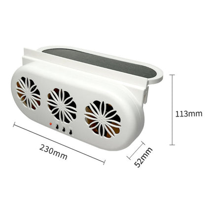 USB Plug-In Car Window Exhaust Fan Car Air Circulation Cooling Ventilation Fan, Color: White - Heating & Fans by buy2fix | Online Shopping UK | buy2fix