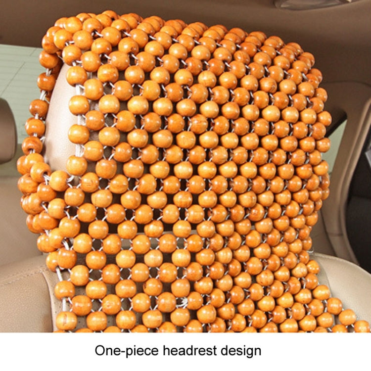 Car Wood Beaded Cushion Universal Car Seat Cover Summer Interior Supply(Coffee) - Seat Accessories by buy2fix | Online Shopping UK | buy2fix