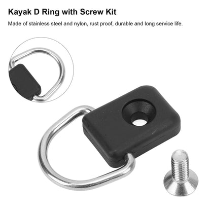 1pcs Fishing Kayak Backrest Elastic Rope Square D-ring Buckle - Marine Accessories & Parts by buy2fix | Online Shopping UK | buy2fix