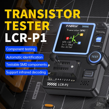 FNIRSI LCR-P1 Transistor Tester Multifunctional Electronic Component Inspection Tool(Black) - Other Tester Tool by FNIRSI | Online Shopping UK | buy2fix