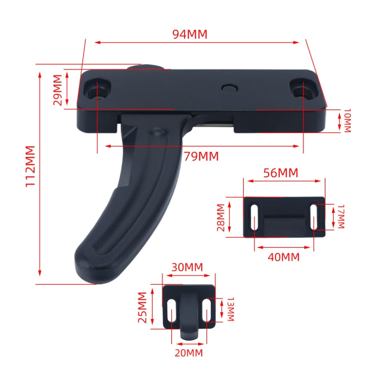 RV Screen Door Replacement L-shaped Handle, Style: Left Handle - Door Handles by buy2fix | Online Shopping UK | buy2fix