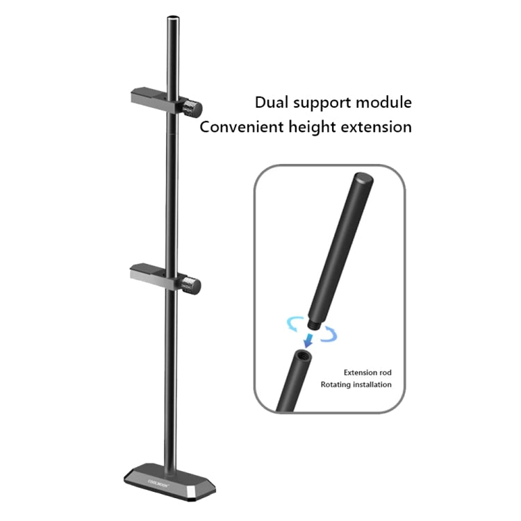 COOLMOON GH260 Desktop Computer Vertical Mounted Graphics Card Protection Shelf Metal Rod Magnetic Support Bracket, Color: GH260 Silver - Caddies & Enclosures by COOLMOON | Online Shopping UK | buy2fix