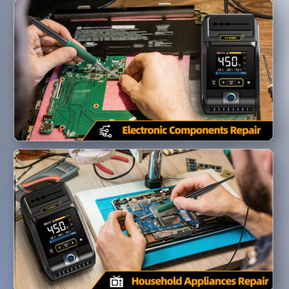 FNIRSI 200W Intelligent Constant Temperature Electric Soldering Iron Station, Set: US Plug F245 B Head - Electric Soldering Iron by FNIRSI | Online Shopping UK | buy2fix