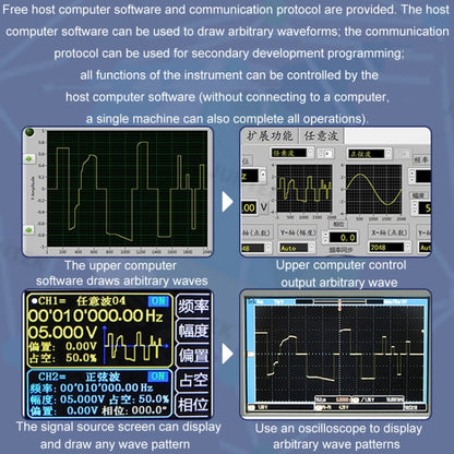 JUNTEK Programmable Dual-Channel DDS Function Arbitrary Waveform Signal Generator, Frequency: 30MHz(US Plug) - Other Tester Tool by buy2fix | Online Shopping UK | buy2fix