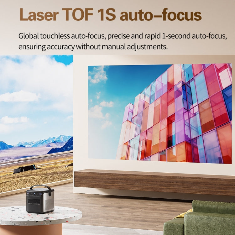 TOUMEI S8 1080P/4K DLP Android 11.OS Wifi 3D Wireless Projector EU Plug - Mini Projector by TOUMEI | Online Shopping UK | buy2fix