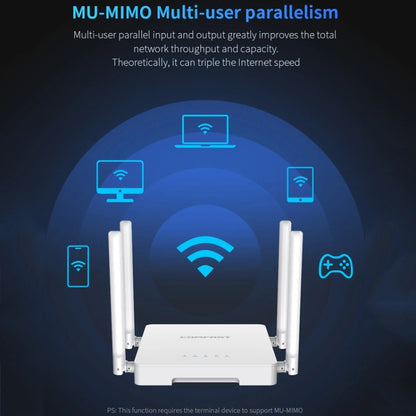 COMFAST CF-WR630AX 3000Mbps Dual-Band WiFi6 MESH Router 4x5dBi Antenna UK Plug - Wireless Routers by COMFAST | Online Shopping UK | buy2fix