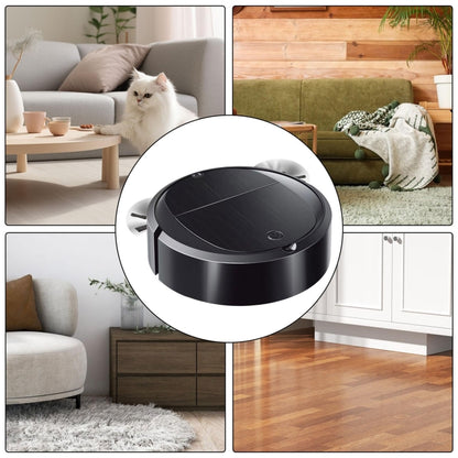 Intelligent Sweeper Robot Home Automatic 3 In 1 Integrated Cleaning Machine Vacuum Cleaner, Style: Battery Black - Robot Vacuum Cleaner by buy2fix | Online Shopping UK | buy2fix