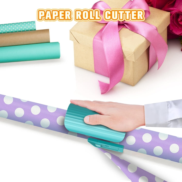 Wrapping Paper Cutter Rolled Paper Cutting Device For Holiday Wrapping Paper(Black) - Tools by buy2fix | Online Shopping UK | buy2fix