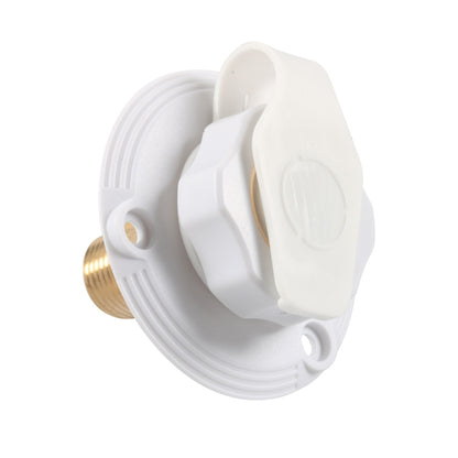 RV Brass Water Inlet Check Valve Yacht Accessories, Color: White - Marine Accessories & Parts by buy2fix | Online Shopping UK | buy2fix