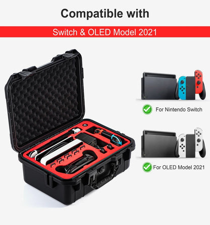 DEVASO For Switch / OLED IP67 Waterproof Storage Case Hardshell Bag, Color: Black - Bags by DEVASO | Online Shopping UK | buy2fix