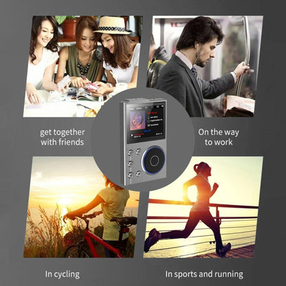 2.4 Inch HIFI Bluetooth Music Player DSD256 Mastering Sound Quality Walkman, Memory: 16GB+16GB(Black) - MP3 Player by buy2fix | Online Shopping UK | buy2fix