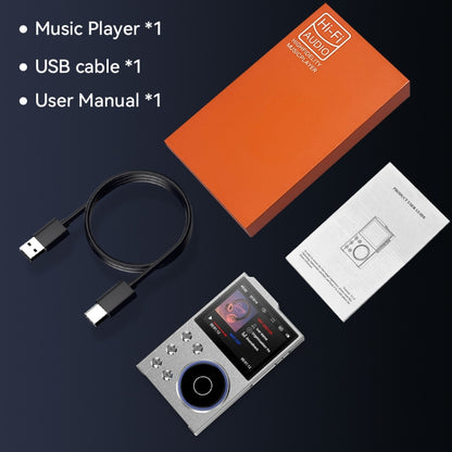 2.4 Inch HIFI Bluetooth Music Player DSD256 Mastering Sound Quality Walkman, Memory: 16GB+16GB(Black) - MP3 Player by buy2fix | Online Shopping UK | buy2fix