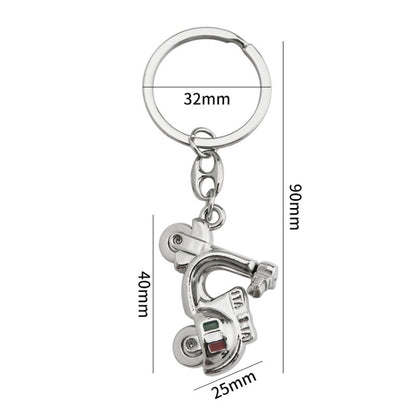 Simulation Cool Motorcycle Keychain Metal Decoration Pendant, Style: X-231 Sliver - Key Rings by buy2fix | Online Shopping UK | buy2fix