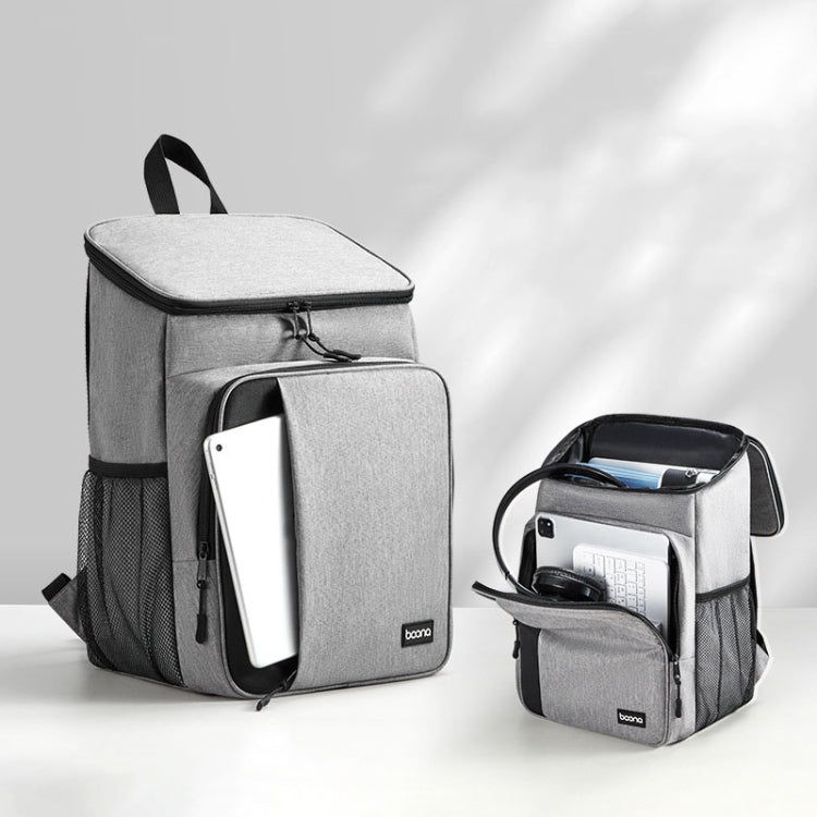 Baona BN-K012 Multifunctional Large-capacity Laptop Backpack Business Backpack(Gray) - Backpack by Baona | Online Shopping UK | buy2fix