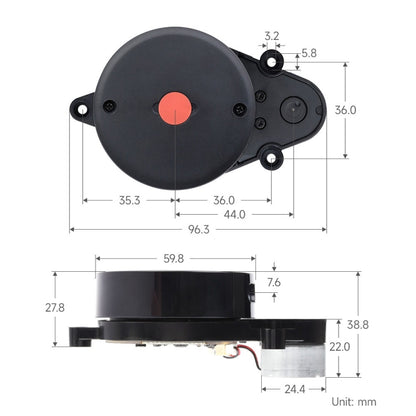 Waveshare 24659 360-degrees Omni-directional Triangulation Lidar, 8m Radius Ranging - Arduino Nucleo Accessories by Waveshare | Online Shopping UK | buy2fix