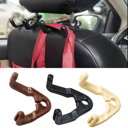 1pair Hidden Car Headrest Storage Hooks Car Seat Hook(Black) - Seat Accessories by buy2fix | Online Shopping UK | buy2fix