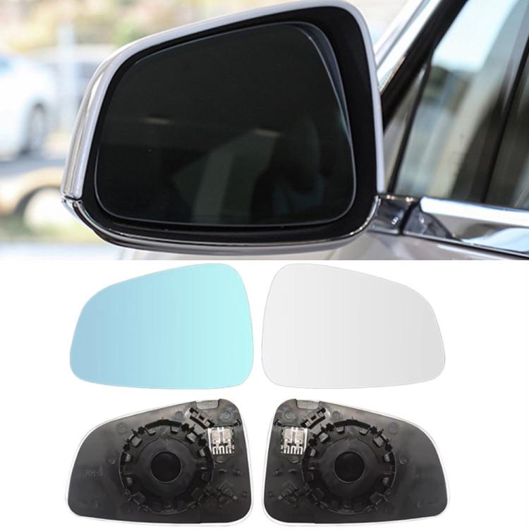 For Tesla Model S Blue Wide Field Of View Anti-glare Rearview Mirror Reversing Lens - Convex Mirror & Accessories by buy2fix | Online Shopping UK | buy2fix