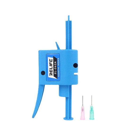 RELIFE RL-062A 10CC Manual Glue Tapper Cell Phone Repair Motherboard Soldering Oil Syringe Booster Tin Paste Syringe Pusher - Repair Glue Series by RELIFE | Online Shopping UK | buy2fix