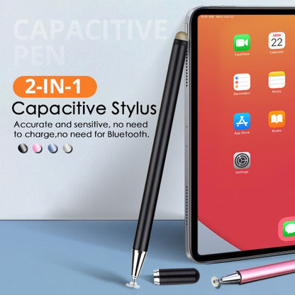 JD02 Universal Magnetic Pen Cap Pan Head + Fiber Cloth 2 in 1 Stylus Pen for Smart Tablets and Mobile Phones (Cosmic Grey) - Stylus Pen by buy2fix | Online Shopping UK | buy2fix