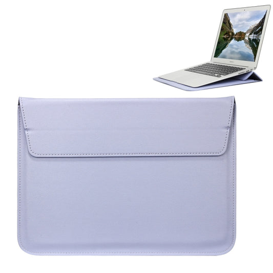 Universal Envelope Style PU Leather Case with Holder for Ultrathin Notebook Tablet PC 15.4 inch, Size: 39x28x1.5cm  (Blue Purple) - 15 inch by buy2fix | Online Shopping UK | buy2fix