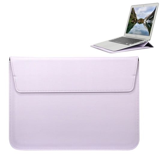 Universal Envelope Style PU Leather Case with Holder for Ultrathin Notebook Tablet PC 13.3 inch, Size: 35x25x1.5cm(Purple) - 13 inch by buy2fix | Online Shopping UK | buy2fix