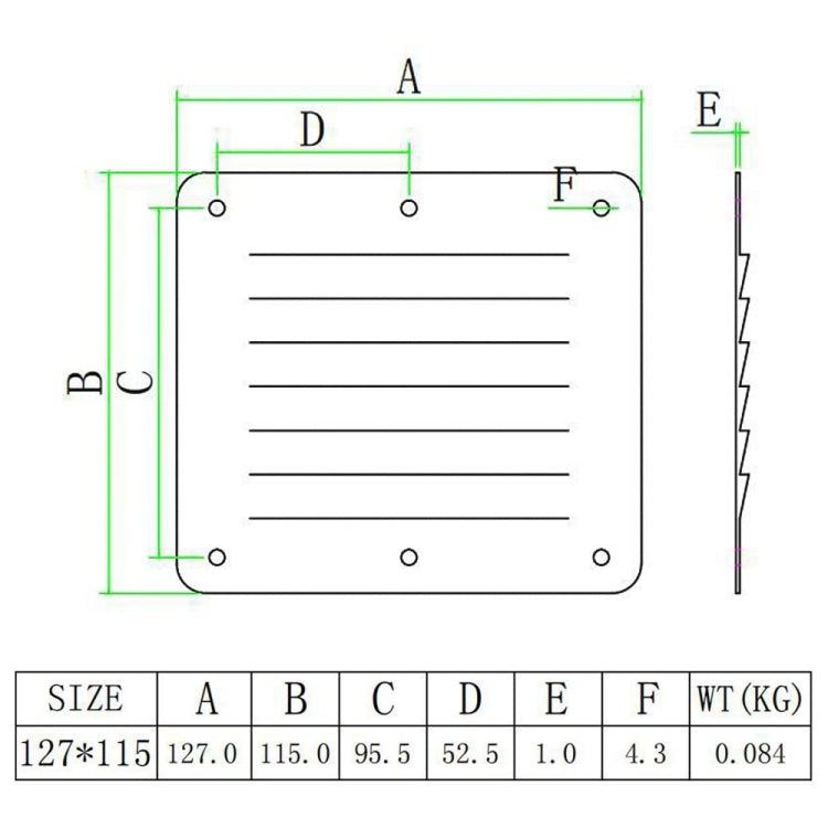 316 Stainless Steel Ventilation Panel - Marine Accessories & Parts by buy2fix | Online Shopping UK | buy2fix