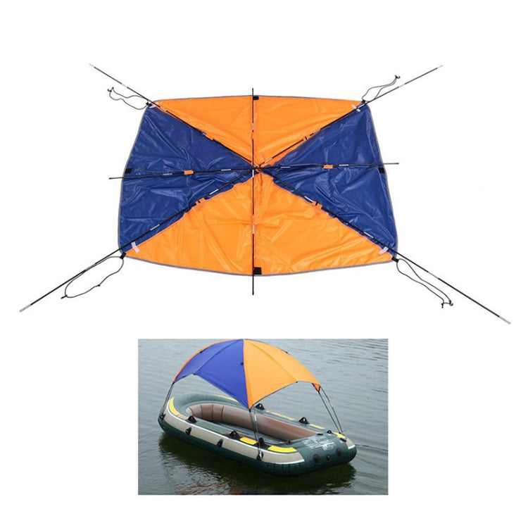 68351 Folding Awning Canoe Rubber Inflatable Boat Parasol Tent for 4 Person,Boat is not Included - Marine Accessories & Parts by buy2fix | Online Shopping UK | buy2fix