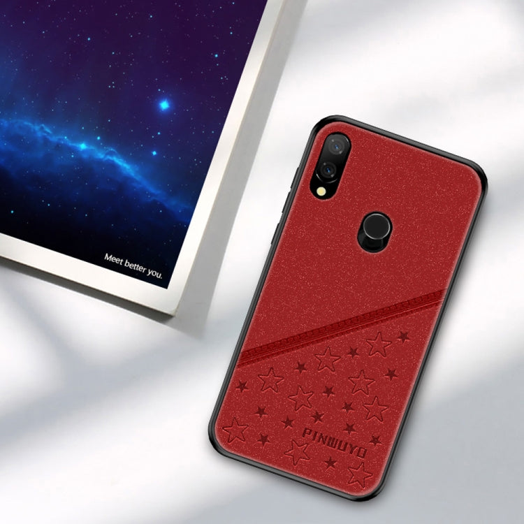 PINWUYO Full Coverage Waterproof Shockproof PC+TPU+PU Case for Xiaomi Redmi Note 7 (Red) - Xiaomi Cases by PINWUYO | Online Shopping UK | buy2fix