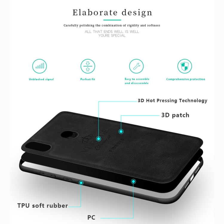 PINWUYO Shockproof Waterproof Full Coverage PC + TPU + Skin Protective Case for Xiaomi Redmi 6 Pro(Black) - Xiaomi Cases by PINWUYO | Online Shopping UK | buy2fix