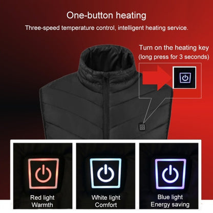 USB Heated Smart Constant Temperature Hooded Warm Coat for Men and Women (Color:Red Size:L) - Down Jackets by buy2fix | Online Shopping UK | buy2fix