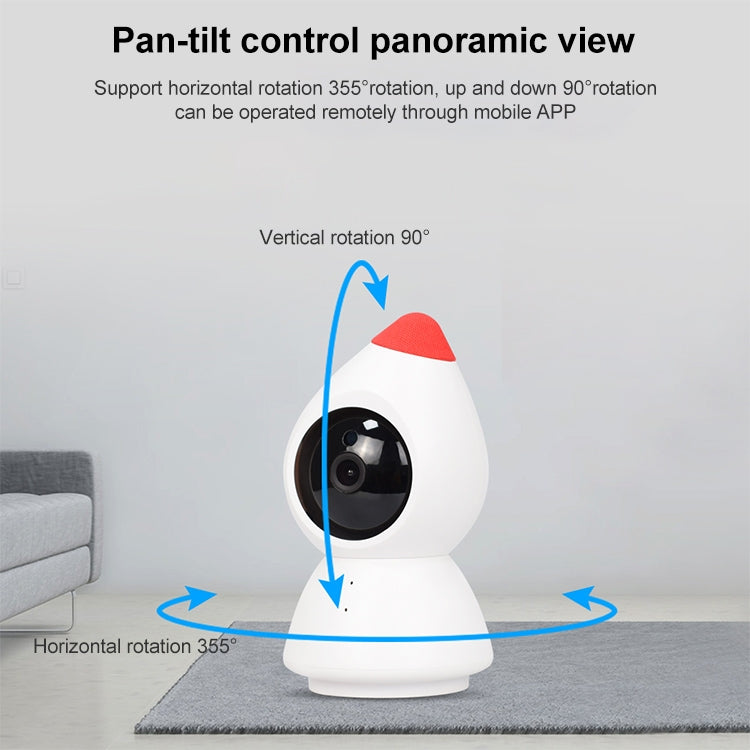 YT43 2 Million Pixels HD Wireless Indoor Home Little Red Riding Hood Camera, Support Motion Detection & Infrared Night Vision & Micro SD Card(EU Plug) - Security by buy2fix | Online Shopping UK | buy2fix