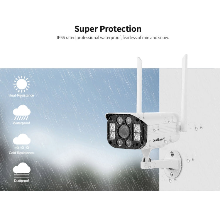 SriHome SH031 3.0 Million Pixels 1296P HD IP Camera, Support Two Way Talk / Motion Detection / Night Vision / TF Card, US Plug - Security by SriHome | Online Shopping UK | buy2fix