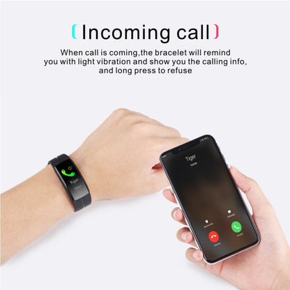 QS100 0.96 inches TFT Color Screen Smart Bracelet IP67 Waterproof, Support Call Reminder /Heart Rate Monitoring /Sleep Monitoring /Sedentary Reminder /Blood Pressure Monitoring (Coffee) - Smart Wear by buy2fix | Online Shopping UK | buy2fix