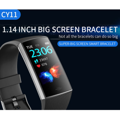 CY11 1.14 inches IPS Color Screen Smart Bracelet IP67 Waterproof, Support Step Counting / Call Reminder / Heart Rate Monitoring / Sleep Monitoring (Green) - Smart Wear by buy2fix | Online Shopping UK | buy2fix